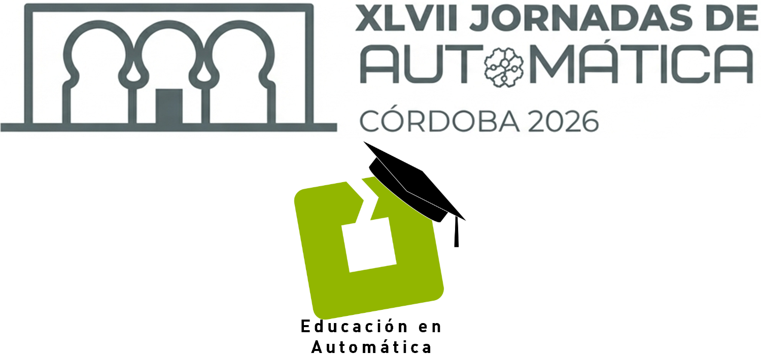 Logos de las XLVII JJAA y del Grupo Temático de Educación en Automática